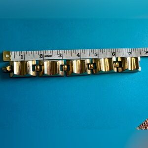 Vintage Rare style Coro signed 7in Gold tone Bracelet